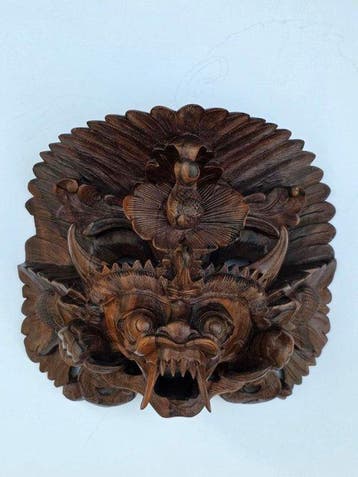 Met de hand uitgehakt Balinees Barong-masker - Barong -