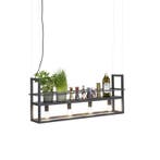 Smart hanglamp zwart incl. WiFi A60 - Cage Rack, Verzenden, Nieuw, Modern