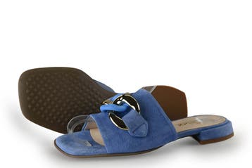 Gabor Muiltjes in maat 37½ Blauw, Overige typen, Gabor, Zo goed als nieuw, Verzenden
