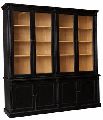 Buffetkast zwart - eiken Toulouse 220 x 240cm, Huis en Inrichting, Kasten | Buffetkasten, Ophalen of Verzenden, Nieuw