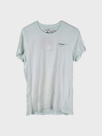 Off-white T-shirt Heren maat XS Pale Mint, Overige kleuren, Ophalen of Verzenden, Off-white, Gedragen