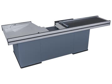 Kassa check out rechts B300xD100xH87cm - antraciet