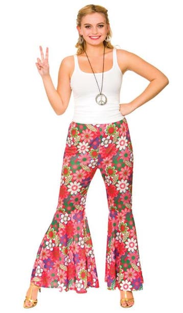 Hippie broek Roze, Verzenden, Nieuw, Feestartikel