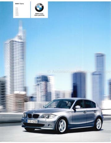 2005 BMW 1 SERIE BROCHURE NEDERLANDS, Boeken, Nieuw, BMW, Author