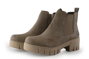 Rieker Chelsea boots in maat 39 Beige, Verzenden, Beige, Overige typen, Zo goed als nieuw
