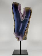 Quality agate amethyst on stand - No reserve price Kristal -