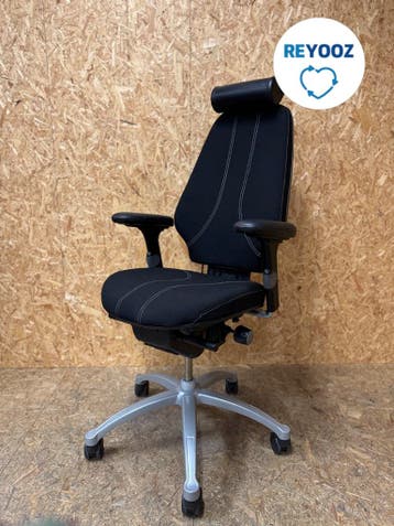 Bureaustoel RH Logic 400 - zwart - refurbished - hoofdst..., Nieuw in verpakking
