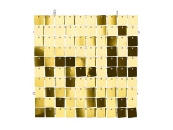 Gouden Paillettenpaneel Backdrop Vierkant (30x30cm), Ophalen of Verzenden, Nieuw
