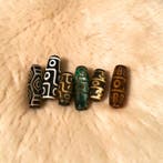 6 stuks Tibetaans Dzi - Amulet - 6 stuks Tibetaans Dzi