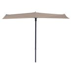Madison Sun Wave stokparasol 270x150 cm - ecru, Verzenden, Nieuw