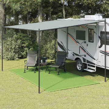 vidaXL Tenttapijt 250x450 cm HDPE lichtgroen, Verzenden, Nieuw