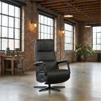 Leren relaxfauteuil met hartbalans Core - Toledo Nero, Huis en Inrichting, Fauteuils, Bohemian, Industrieel, Modern, Scandinavisch