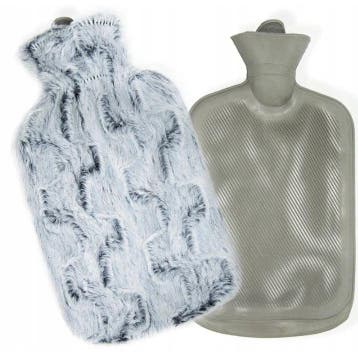 Tragar Warmwaterkruik 2L – Grijze Bontlook Hoes – Natuurlijk, Ophalen of Verzenden, Nieuw