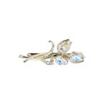 Haarspeld Duckklem 6cm – Bloem Tulp – Facet Stenen – Strass, Nieuw