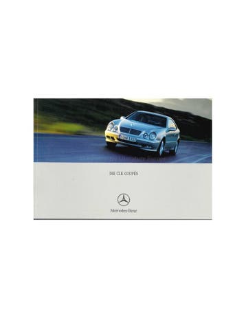 2000 MERCEDES BENZ CLK COUPÉ BROCHURE DUITS, Boeken, Nieuw, Author