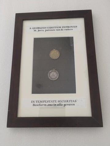 Document - Op de Medaille Afbeelding van St. Joris -, Gestempeld