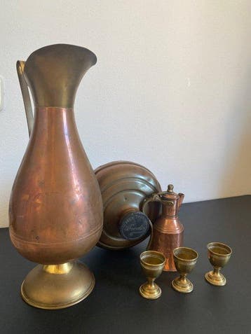 Gemaakt in Holland - Koffiepot (6) - Koper, Messing -