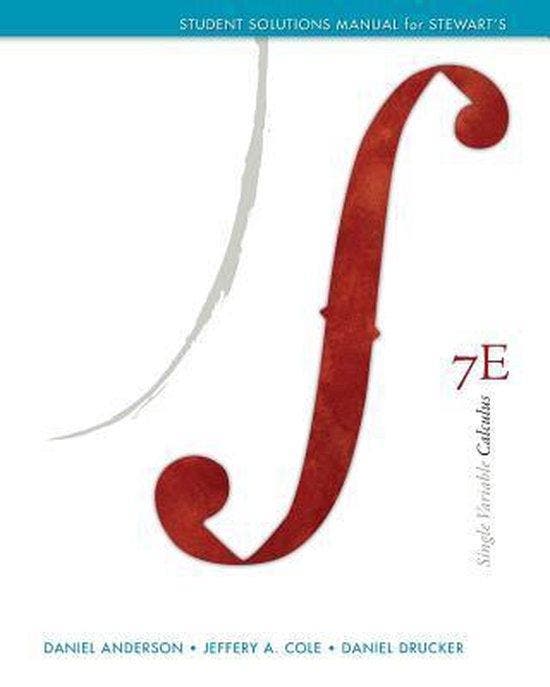 Student Solutions Manual (Chapters 1-11) for Stewart S, Boeken, Taal | Engels, Zo goed als nieuw, Verzenden