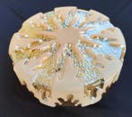 Plafondlamp - Vintage glazen plafondlamp sneeuwvlok