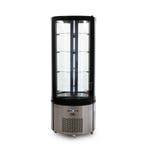 HCB Ronde gebaksvitrine - 400 liter - zwart - 230V, Verzenden, Nieuw in verpakking, Koelen en Vriezen