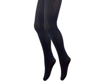 Panty meisjes met ruitjes patroon - Zwart, Verzenden, Nieuw