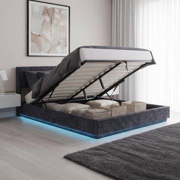 Tweepersoonsbed Tröstiar met LED licht 180x200 cm blauw [en., Verzenden, Nieuw