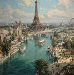 CREATIVE_HUB - Paris 1899 Exposition International oilpaint