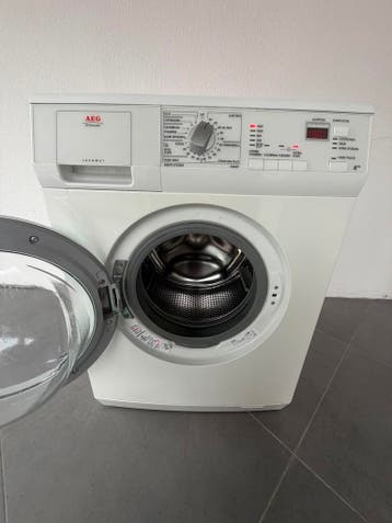 AEG wasmachine 6kg compact 1400 toeren waterstop Deventer, Energieklasse A of zuiniger, 1200 tot 1600 toeren, Minder dan 85 cm