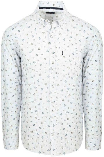 State Of Art Overhemd Flower Print Wit maat 4XL Heren, Kleding | Heren, Overhemden, Verzenden, Nieuw, Wit, State of Art