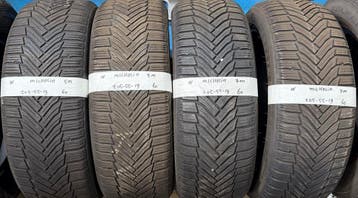 4x 205-55-19 Michelin Winter 2x 5mm+2x 7mm €60 PST 205 55 19, Gebruikt, Band(en), Personenwagen, Ophalen