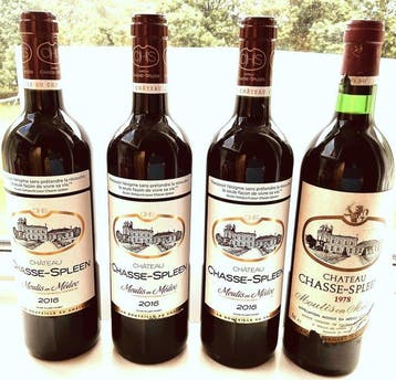 1978 & 2016 x 3 Château Chasse Spleen - Moulis-en-Médoc - 4, Nieuw