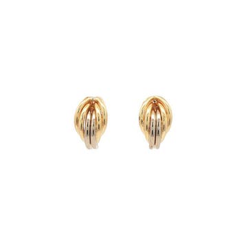 Gouden oorstekers 14 karaat, Sieraden, Tassen en Uiterlijk, Oorbellen, Verzenden, Zo goed als nieuw, Goud