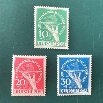 Berlijn 1949 - Geldhervorming - MNH - Michel 68/70, Gestempeld