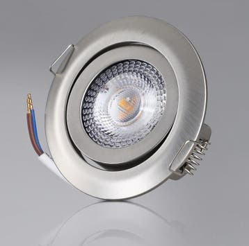 LED Inbouwspots Krog 12 stuks Nikkel Dimbaar (Voor in Huis), Verzenden, Nieuw