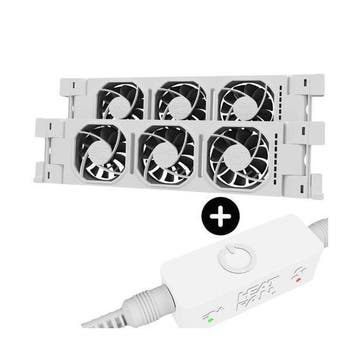Heatfan 3 - Duo Set - inclusief WiFi smartcontroller + voedi, Doe-het-zelf en Verbouw, Verwarming en Radiatoren, Verzenden, Nieuw