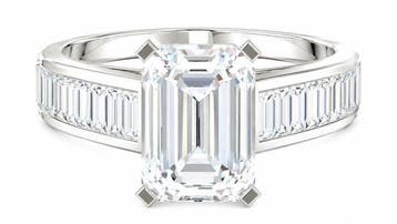 Ring - 14 karaat Witgoud - 2.44ct. tw. Diamant (Lab-grown) -, Nieuw