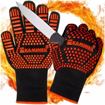 Kaminer BBQ-handschoenen – Hittebestendig & Antislip – V, Ophalen of Verzenden, Nieuw
