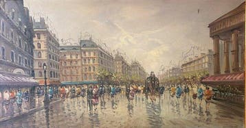 Giulio De Simone (1936-2020) - Parigi boulevard, Antiek en Kunst