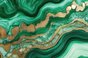 Iconica - Emerald Malachite Veins - Unique 1/1 XXL (100 x