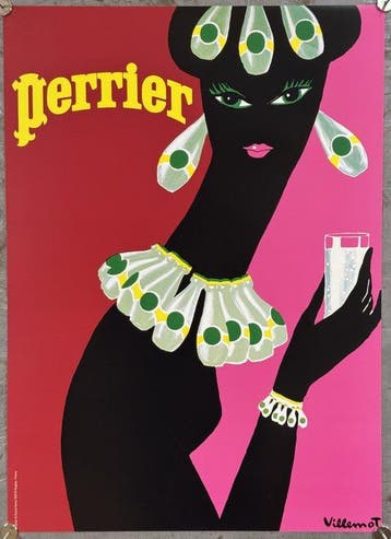 Bernard Villemot - Perrier | poster pubblicitario |