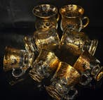 ISMIE LUX - Drinkservies (8) - luxe Murano-juwelen in goud