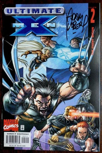 Ultimate X Men #2 2001 1st Print - Signed by creator Adam, Nieuw