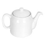 GGM Gastro | Theepot voor thee - 1,2 liter - Porselein - wit, Verzenden, Nieuw in verpakking