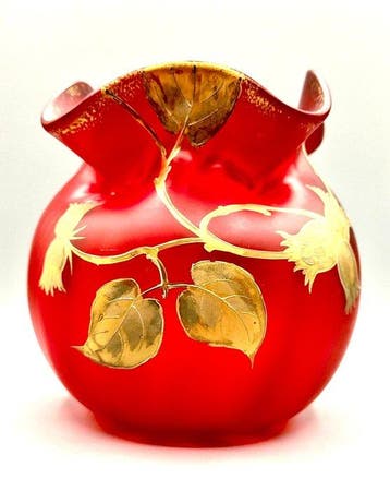 LEGRAS (1839-1916) - Vaas - Prachtige vaas « Mérovée » in, Antiek en Kunst, Antiek | Glas en Kristal
