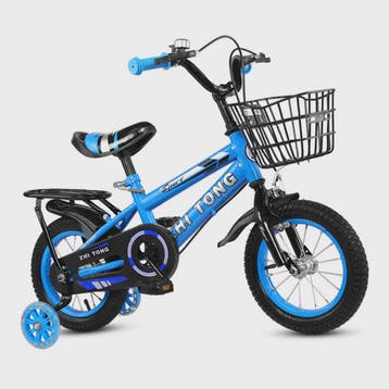 Kinderfiets 14/16 inch met Mandje - Verstelbare Hoogte - Voo, Verzenden, Nieuw