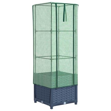 Plantenbak met kashoes 40x40cm | Retourdeal 34% Korting, Staal, Folie, Kweekkas, Ophalen of Verzenden