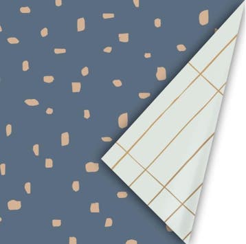 3M Dots blauw / Slim Tiles (Cadeaupapier 3M, Inpakpapier), Ophalen of Verzenden, Nieuw