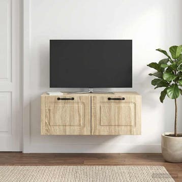 vidaXL Wandbeugel TV-kast Sonoma Eiken 78,5 x 41 x 30 cm, Minder dan 50 cm, Verzenden, Nieuw, Minder dan 100 cm