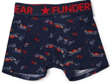 Funderwear jongens boxershort Pitstop - 128 - Blauw, Verzenden, Nieuw, Jongen