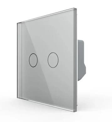 Livolo Touch Rolluikschakelaar | 2-Voudig | Smart | Grijs |, Ophalen of Verzenden, Nieuw, Schakelaar